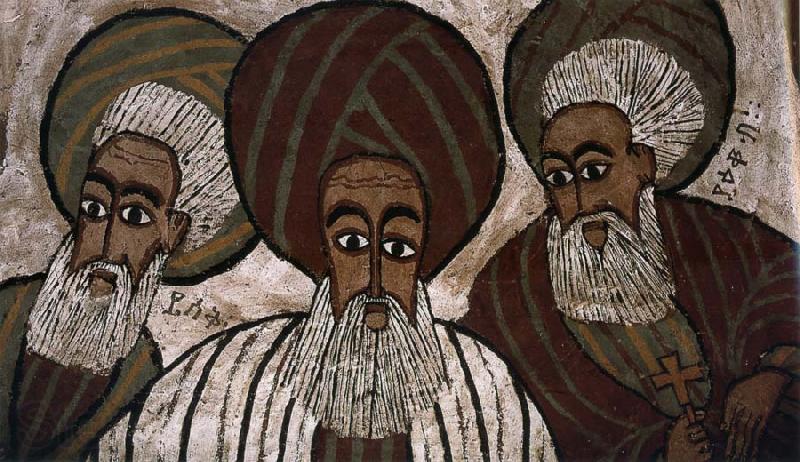unknow artist The three patriarchs: Abraham, Isaak and Jakob Norge oil painting art